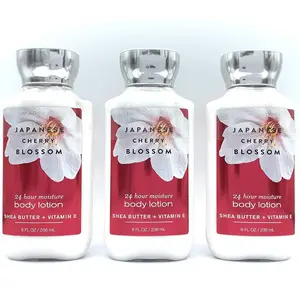 HOT - Bath and Body Works Japanese Cherry Blossom Body Lotions Set of 3 X 8 Fl Oz Bottles