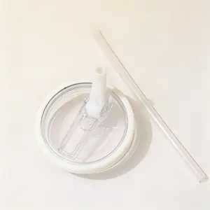 Reusable Leak-Proof Tumbler Flip Straw Lid Replacement, Durable & Secure Fit Design, Perfect for Everyday Use