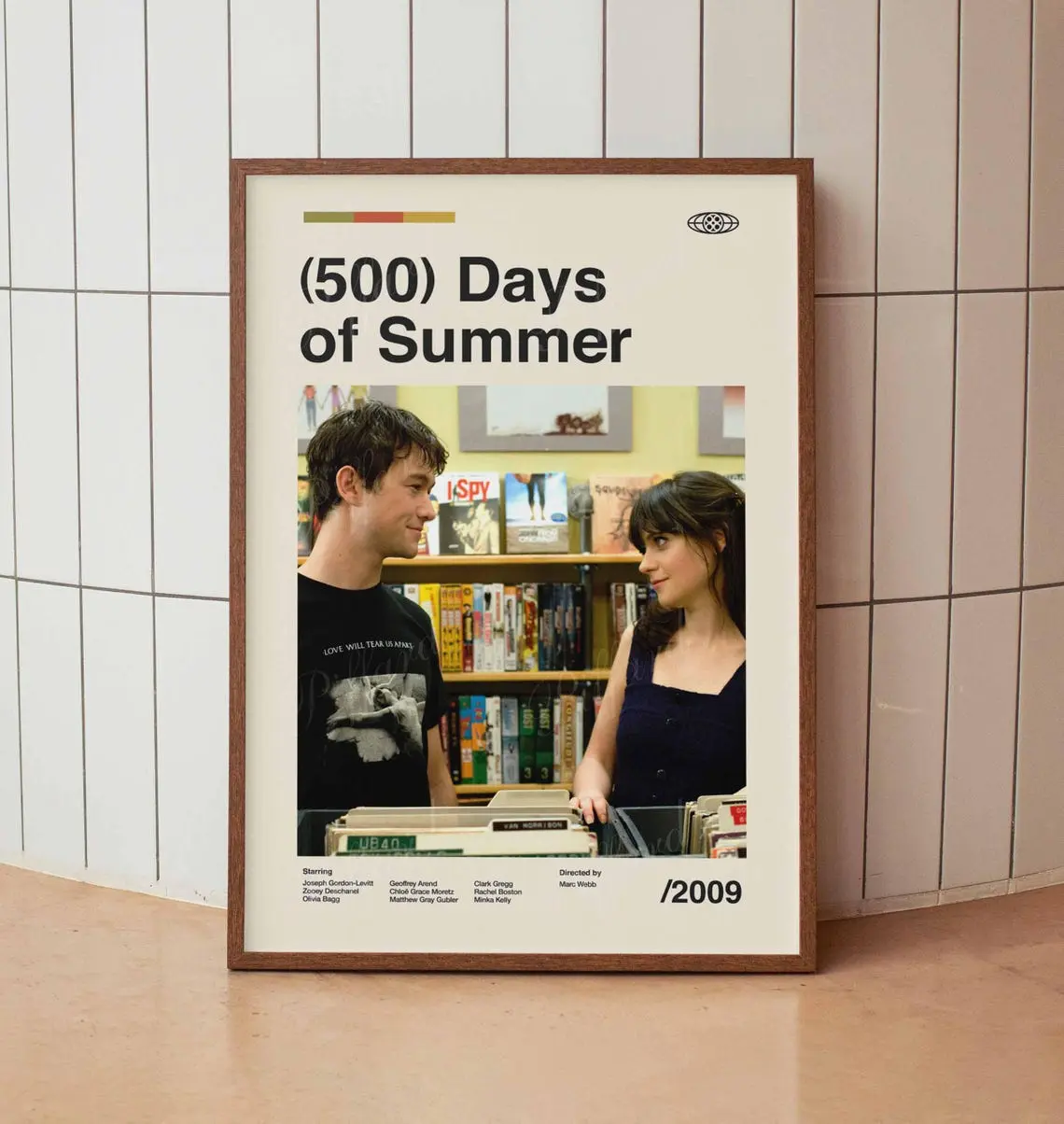 500 Days of Summer Poster Contemporary Wall Decor Modern Home Aesthetic Interior Decoration Print