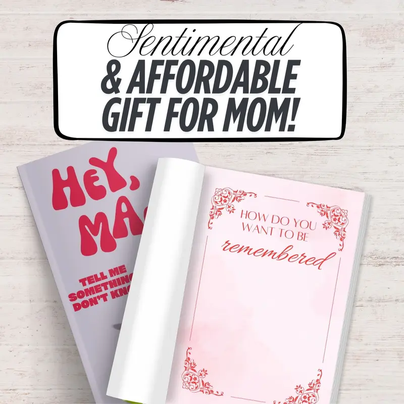 Hey, Mama! Tell Me Something I Don't Know Journal - Keepsake Journal Gift Book with Fun & Engaging Questions - A Gift For Mom by LARKINROAD 4