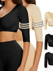 S-3xl Women's  Arm Shaper Top, Adjustable Size with Three Rows of Hooks, Crossback Design, Sexy Style, All Seasons