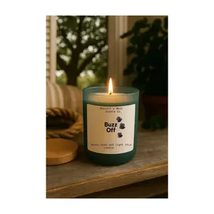 Buzz Off Soy Candle | 8 oz Outdoor Honey Bug-Repellent Candle