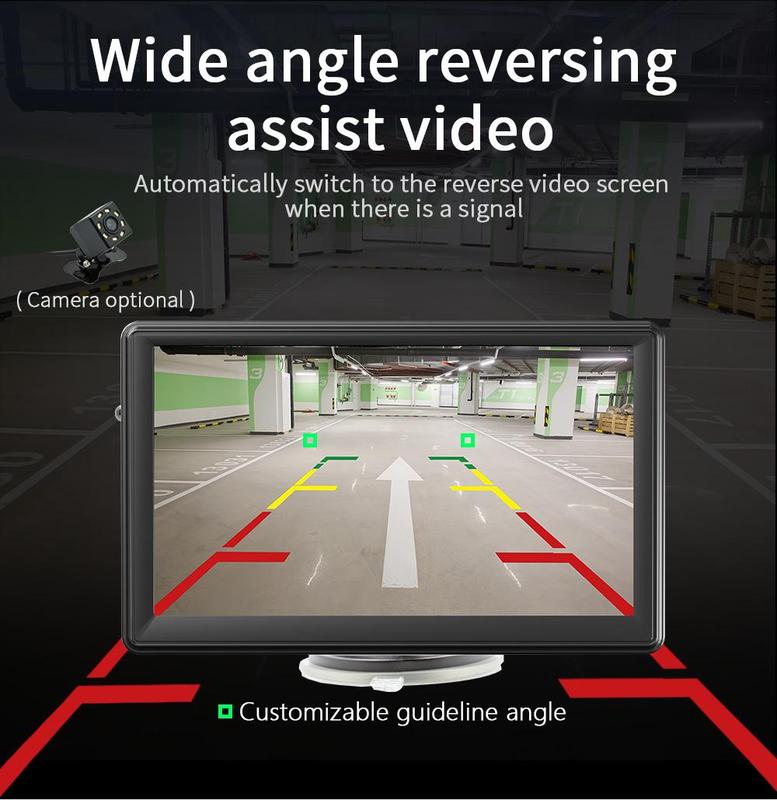 2025 Upgraded Carplay Screen for Car - Portable 7 Inch Touch Screen with Bluetooth, FM Radio, HD Display, 90° Adjustable Angle, No AUX