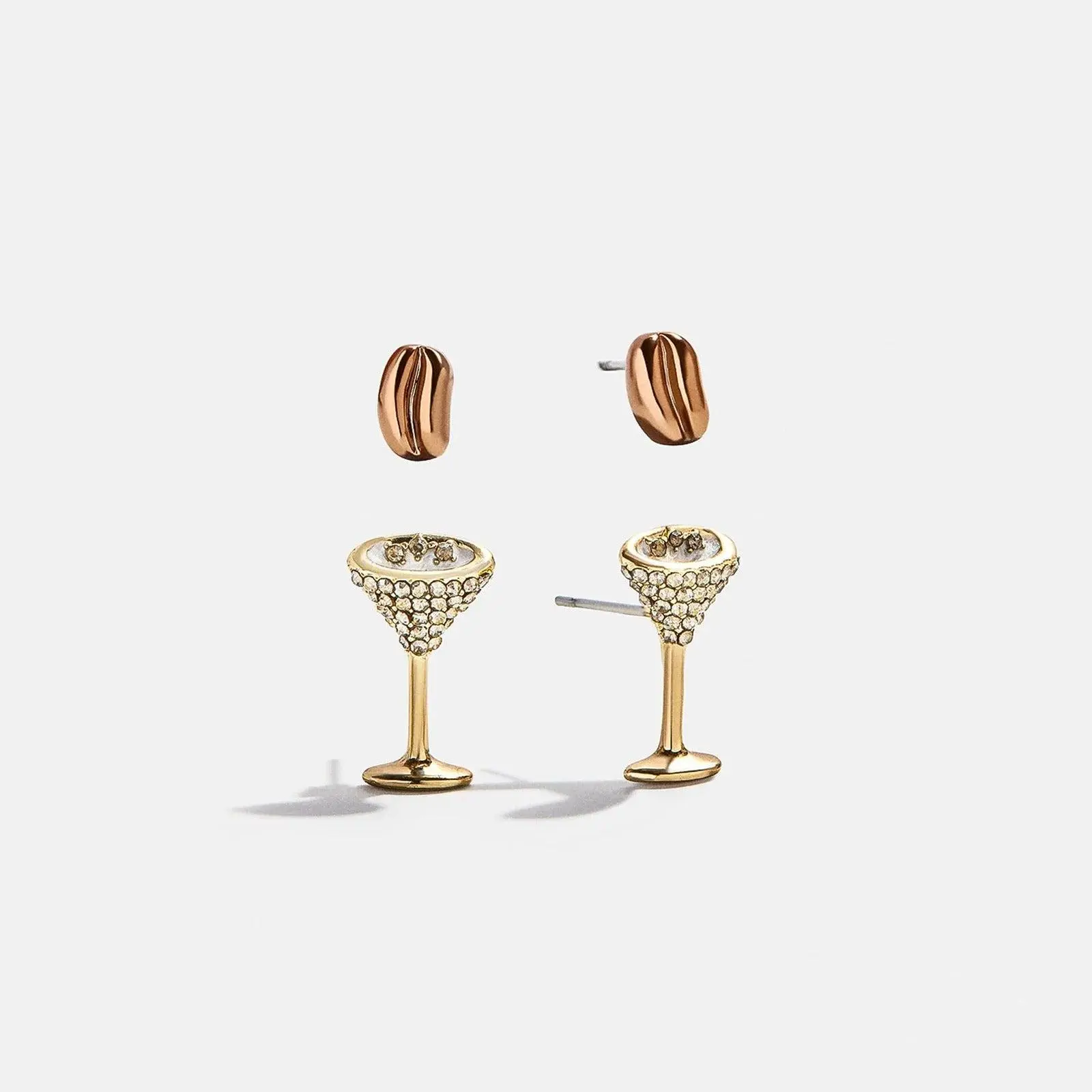 Espresso-Themed Costume Jewelry Earrings Set for Fashion Accessory Enthusiasts