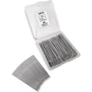 200 PCS Large Eye Heavy Duty Sewing Needles - Bulk Set of 2 inch Big Eye Embroidery Needles - Easy to Thread Quilting Needles