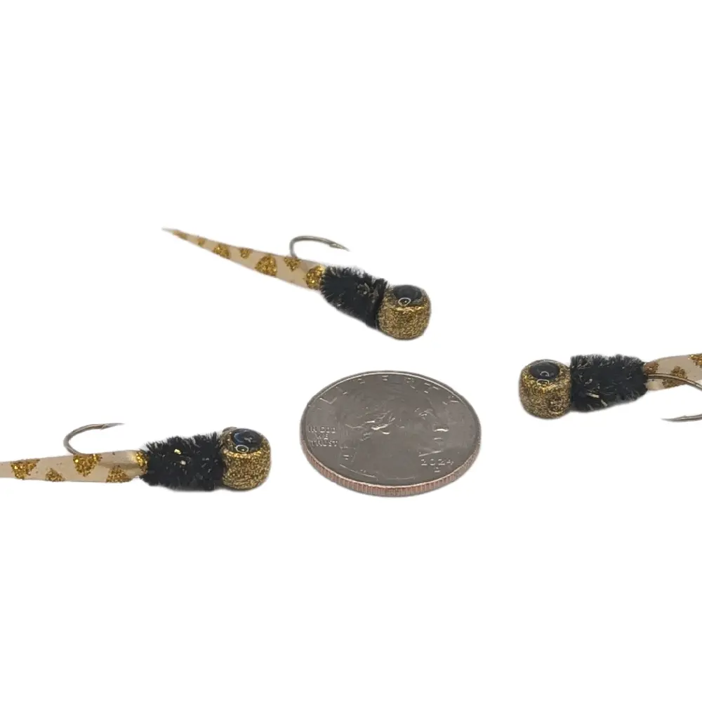 3 1/16 oz Wedge Tail Crappie Jigs Golden Ticket