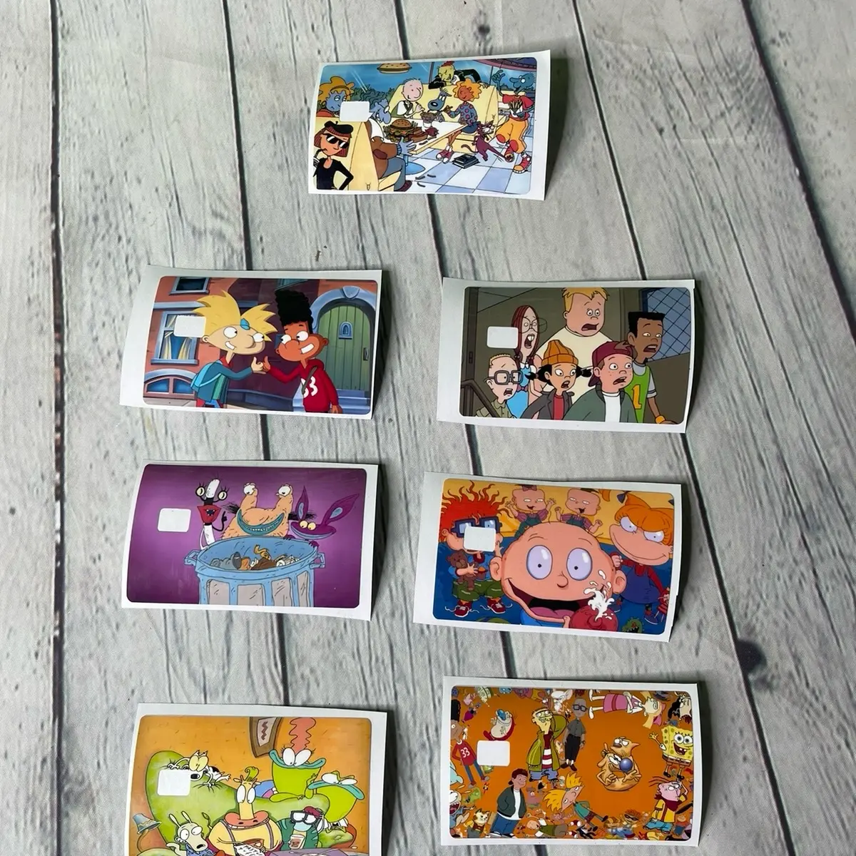 90s cartoon credit cards skin sticker decal 90s cartoon credit cards skin sticker decal