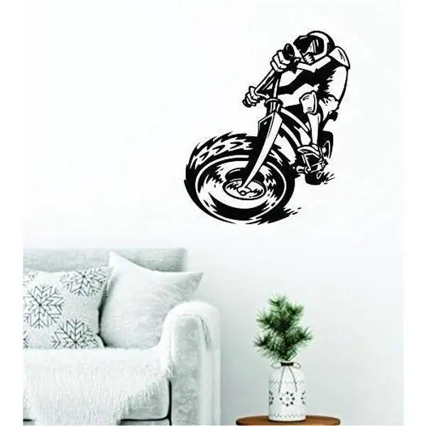 Dabbledown BMX Bike Version 206, Wall, Decal, Sticker, Decals, Stickers, Mural, Kid, Boy, Teen, Room