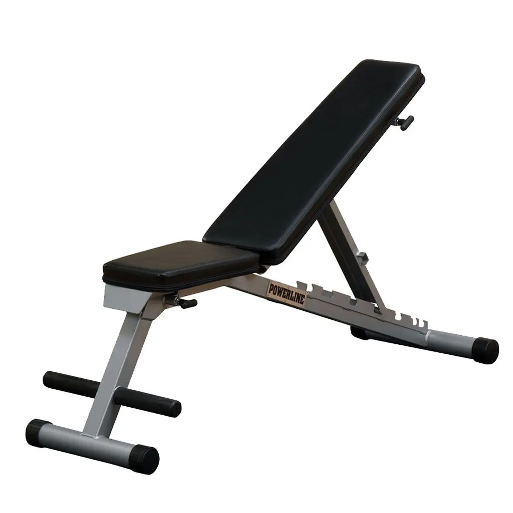 Powerline (PFID125X) Folding Bench - 7-Position Adjustable Weight Bench for Home Gym, Incline/Decline, No Assembly Required