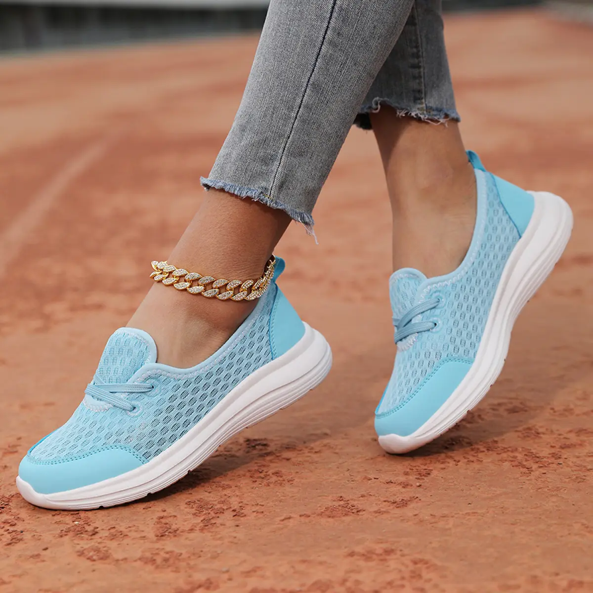 Women's Purple Round Toe Flat Shoes Soft Breathable Mesh Slip-on Mary Jane Comfort Loafers for Girls Active Footwear All Seasons Slipon Parent