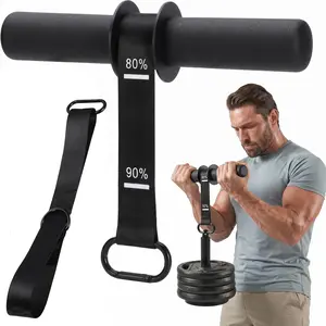 Heavy-Duty Wrist Roller & Forearm Strengthener, Nylon Hand Grip Trainer with Thick Anti-Slip Handle and Adjustable Strap for Muscle Building, Supports up to 220 LBS Exercise Fitness Equipment Arm Fitness Machine
