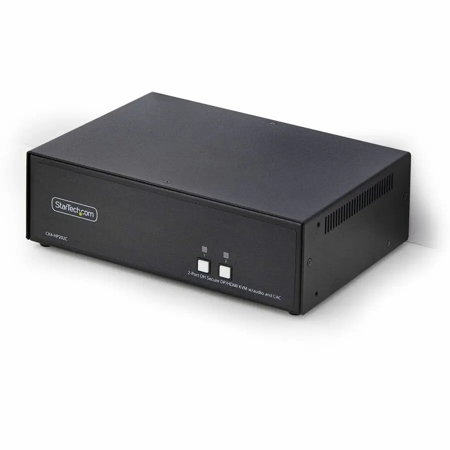 StarTech Secure 2-Port Dual-Monitor KVM Switch HDMI 4K 60Hz CK4HP202C