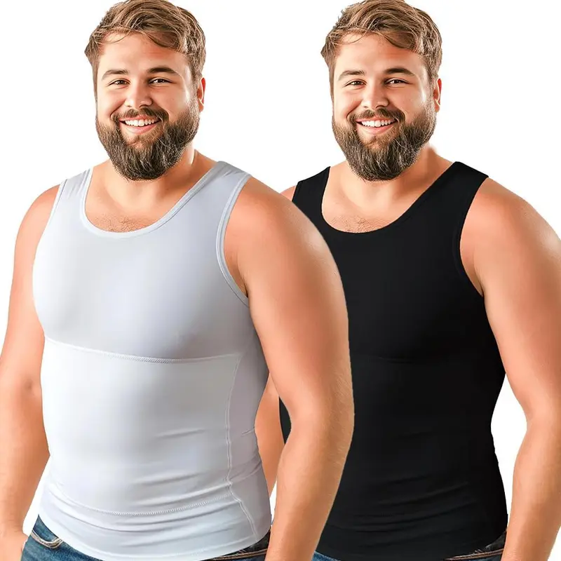 Compression Vest Body Shaper Tank Tops Workout Undershirts Body Shaper Crew Neck Shapewear Tanks Top Compression Shirt