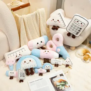Cute Stationery Plush Set, 7pcs Kawaii School Supply Stuffed Toys, Pillow & Decor