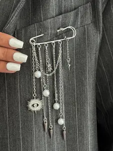 Stylish Multi-Function Brooch, Elegant Tassel Fringe Women's Brooch Pin, Perfect Jewelry Gift for Sweaters Dresses Jeans, All Seasons, Chain