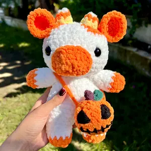 Halloween cow crochet