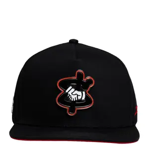Jc Hats Business Cap with Black and Red PVC Patch