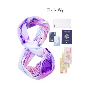 Travel Pocket Infinity Scarf Multiple Styles