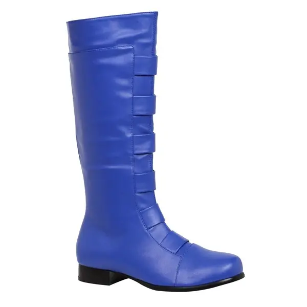 Blue Superhero Boots for Adults