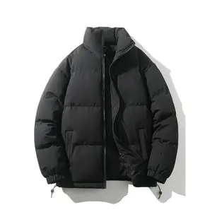 Men'sSolidZipUpDrawstringPocketFunnelNeckCoat,RegularFitCasualLongSleeveThermalOuterwearforFall&Winter,Men'sClothesforDailyWear