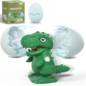 Boom Eggs Wind-Up Surprise Eggs, Hatching Dinosaur Egg Toy for Kids, Wind-up Easter Plastic Egg Hatches into Walking Dinosaur, Reusable Dino Gifts Toys for Boys Girls Easter Basket Stuffers