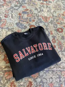 Salvatore *The Vampire Diaries* Sweatshirt Cotton Tops Television