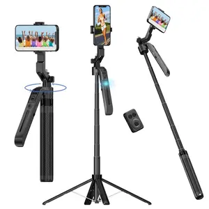 Auto Face Tracking Tripod with 360° Rotation — 71cm Extendable Stand for Phone Filming