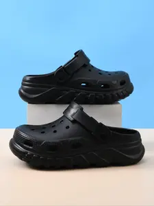Women's Fashionable Plain Color Slides, Casual Comfortable Soft Sole Eva Beach Slippers Indoor for Summer, Lightweight Breathable Shoes for Beach, Breathable Lightweight Clogs, Footwear
