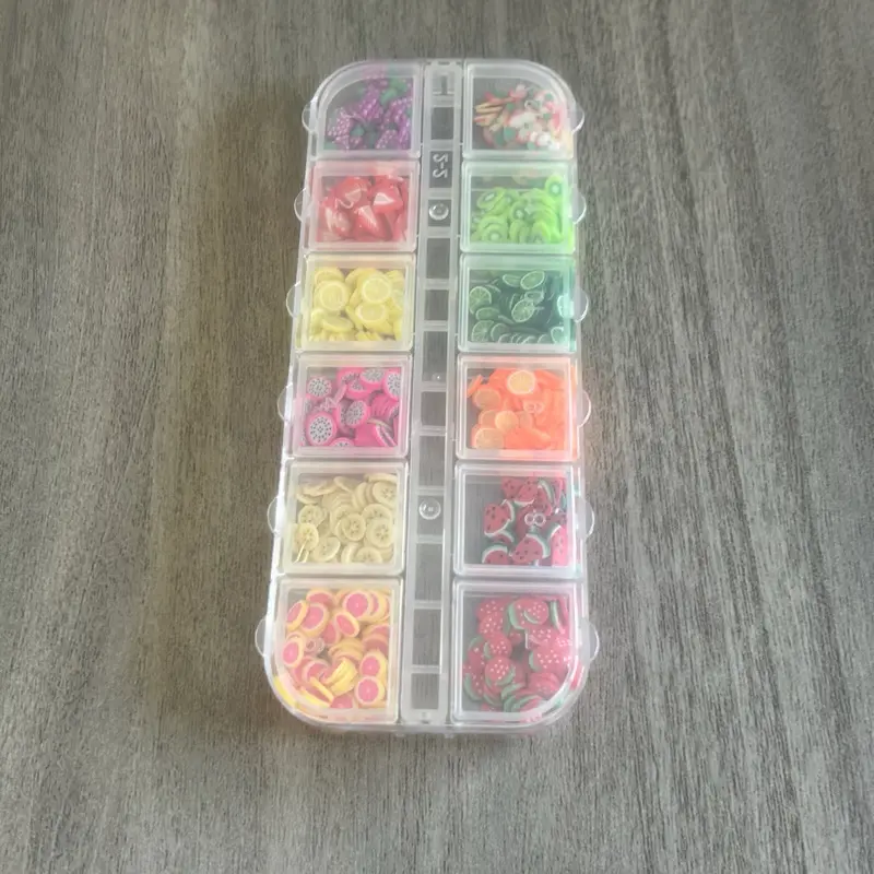 Fruit Slice Nail Charms Grid