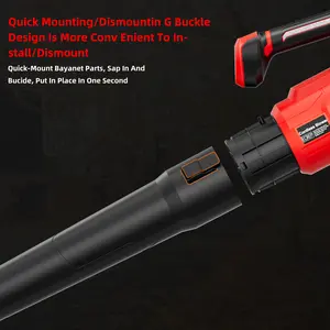 Cordless Leaf Blower/Snow Blower For Milwaukee M18 Battery 26000 RPM Max 580CFM Air Volume 160MPH Speed for Autumn Cleanup & Garden Work