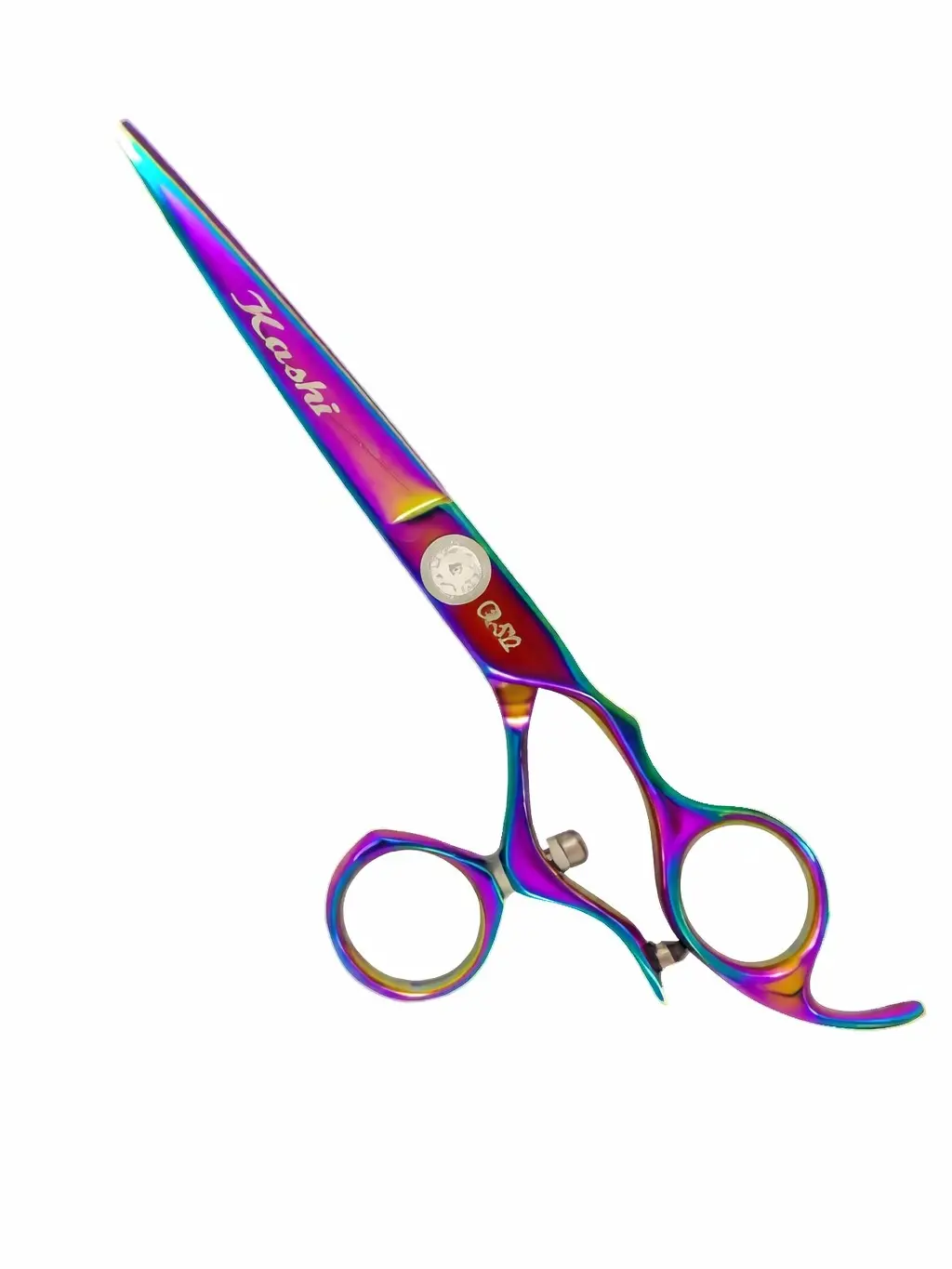 Swivel Rotating Thumb Cutting Shears – Japanese Cobalt Steel (Rainbow)