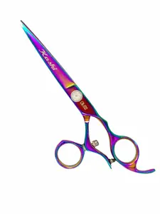 Swivel Rotating Thumb Cutting Shears – Japanese Cobalt Steel (Rainbow)