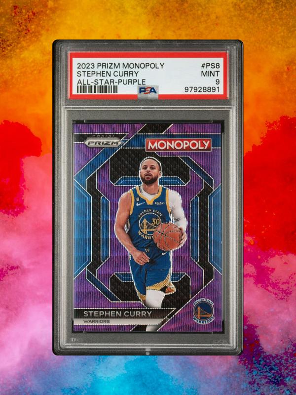2023-24 Panini Prizm Monopoly - All Star-Purple #PS8 Stephen Curry - PSA 9