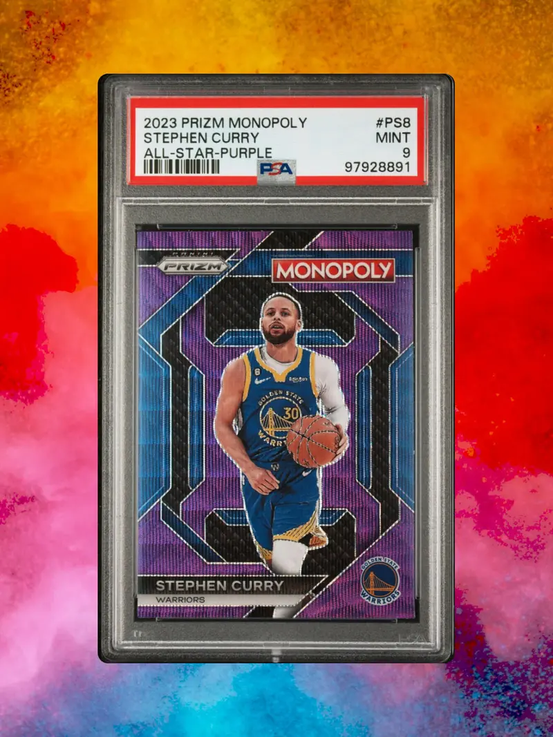 2023-24 Panini Prizm Monopoly - All Star-Purple #PS8 Stephen Curry - PSA 9