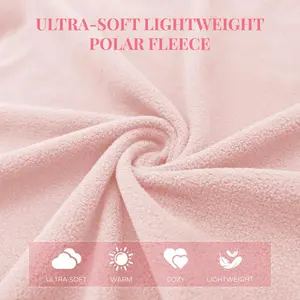 Soft Lightweight Fleece Pajamas for Women - Cozy Long Sleeve Lounge Set, Perfect for Relaxing Nights