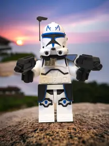 Large Brick Figure Captain Rex - 6:1 Scale - 8.5" Tall - FanArt