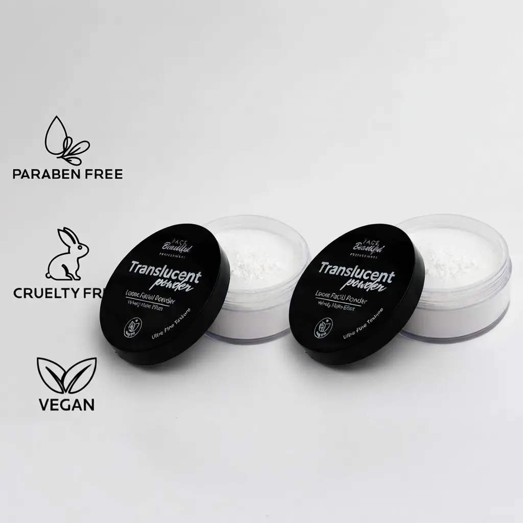 2-Pack Face Beautiful Brazilian Loose Powder - Velvety Matte, Ultra-Fine Translucent Finish for Set Makeup on Fair to Medium Skin Tones, Brightening Under-Eye, 10 g / 0.35 oz (each)