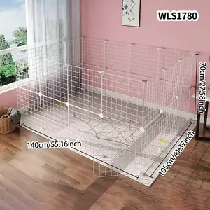 Large Space Pet Fence Easy Assembly Detachable Storage Indoor Dog Fence Home Use Cat Rabbit Mouse Pig DIY Cage Durable Puppy Playpen