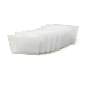 Acrylic Slanted Sign Clip Mini Stand U-Shaped Display Rack Transparent Plastic Desktop Holder for Party Buffet Retail Price Showcase Home Office Decor