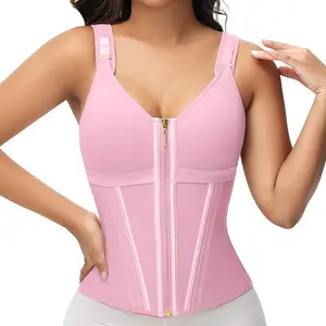 Waist Shapewear for Women with Bra Tummy Control Girdle Workout Shapewear with Adjustable Shoulder Strap