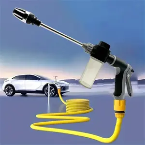 Expandable High Pressure Car Wash Gun, Detachable Soap Spray Nozzle, Non-Slip Handle, Foam Sprayer Tube, Suitable for Cleaning Vehicles, Car Wash Equipment, Car Wash Accessories