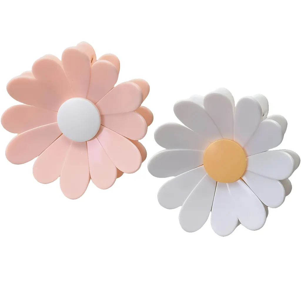 2-in-1 Magnetic Food Clips & Fridge Magnets, Cherry & Daisy Shaped Detachable Flower Clips, 1 Flower + 6 Clips Set for Kitchen & Office Organization,back to school,back to school haul