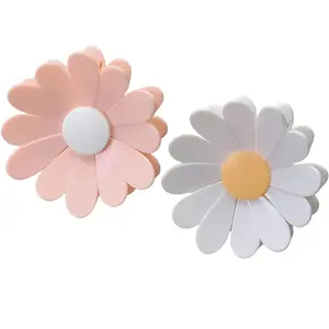 2-in-1 Magnetic Food Clips & Fridge Magnets, Cherry & Daisy Shaped Detachable Flower Clips, 1 Flower + 6 Clips Set for Kitchen & Office Organization