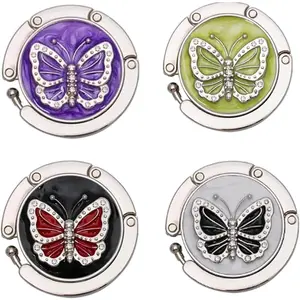 Purse Hook for Table,Handbag Hanger 4 Set Foldable Purse Hook for Women's Bag Handbag Hanger Holder.