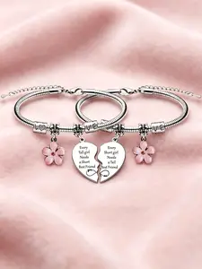 ZIMXOUAN Best Friend Bracelet Set - 2-Piece Matching Bracelets for Women, Friendship Gift for Bestie Duo, Sentimental Birthday Christmas Keepsake Jewelry
