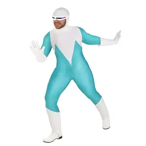 Plus Size The Incredibles Deluxe Frozone Men's Costume (© Disney) (© Disney/Pixar)