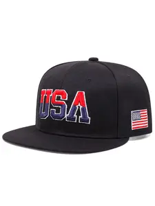2026 New Hip Hop Hat USA Side Embroidered American Flag Baseball Hat Street Personalized Skateboarding Hat Outdoor Daily Life Commuter Sunshade Hat Unisex Flat Edge Hat Embroidered Caps, Fitted Hat, Snapback Cap, Fitted Snapback Hats