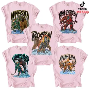 Comfort Colors Blossom, Skeleton Hockey T-shirts - DEAD THREADS ORIGINAL RO