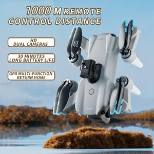 Beginner-friendly aerial drone: 8K high-definition dual cameras + GPS positioning, omnidirectional obstacle avoidance + automatic return to home, long battery life, stable and safe for outdoor flights, easily capture cinematic shots.