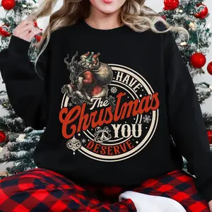 Krampus Have The Christmas You Deserve Sweatshirt, Horror Christmas, Dark Horror Sweater, Funny Christmas, Funny Xmas Tshirt, Christmas Gift